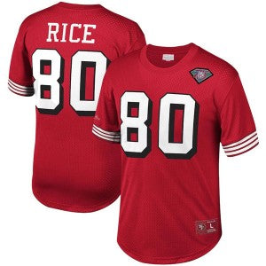 NFL San Francisco 49ers red Throwback jersey