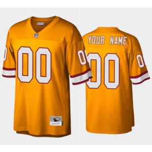 Custom Tampa Bay Buccaneers orange Throwback jersey