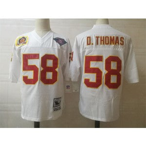 NFL Kansas City Chiefs white Throwback jersey