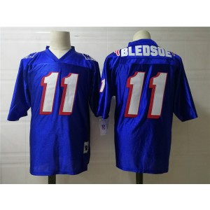 NFL New England Patriots blue Throwback jersey