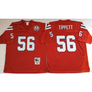 NFL New England Patriots red Throwback jersey