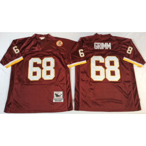 NFL Washington Commanders red Throwback jersey