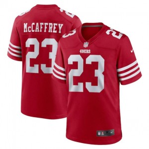 NFL Christian McCaffrey San Francisco 49ers red Vapor jersey
