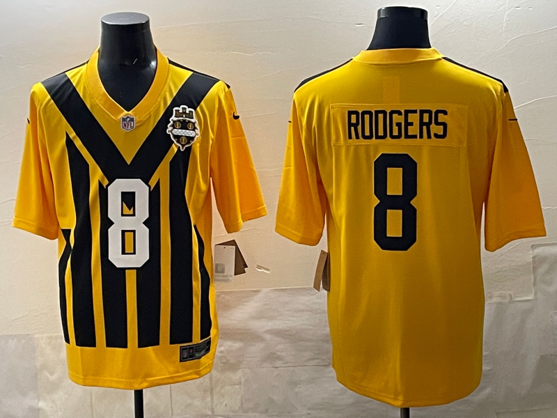 NFL Pittsburgh Steelers yellow Throwback jersey