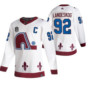 NHL Colorado Avalanche white Reverse Retro jersey