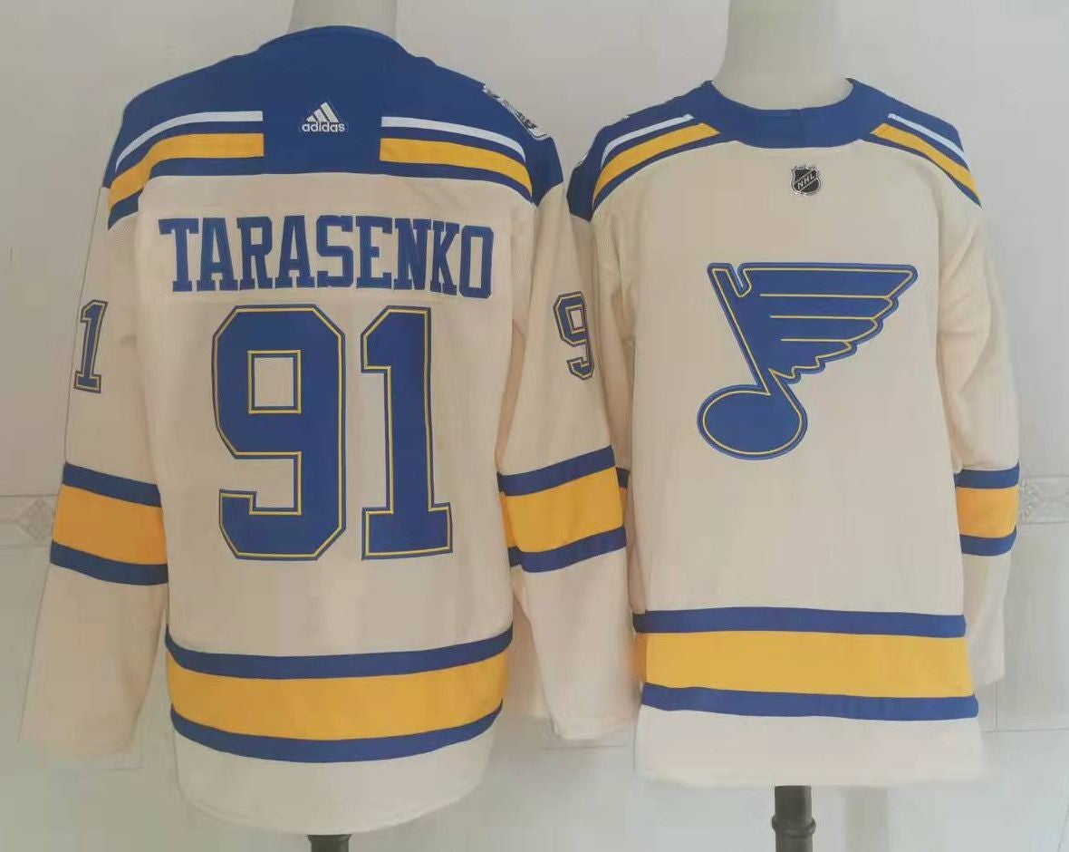 NHL St. Louis Blues cream Winter Classic jersey