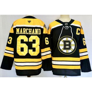 NHL Boston Bruins black jersey