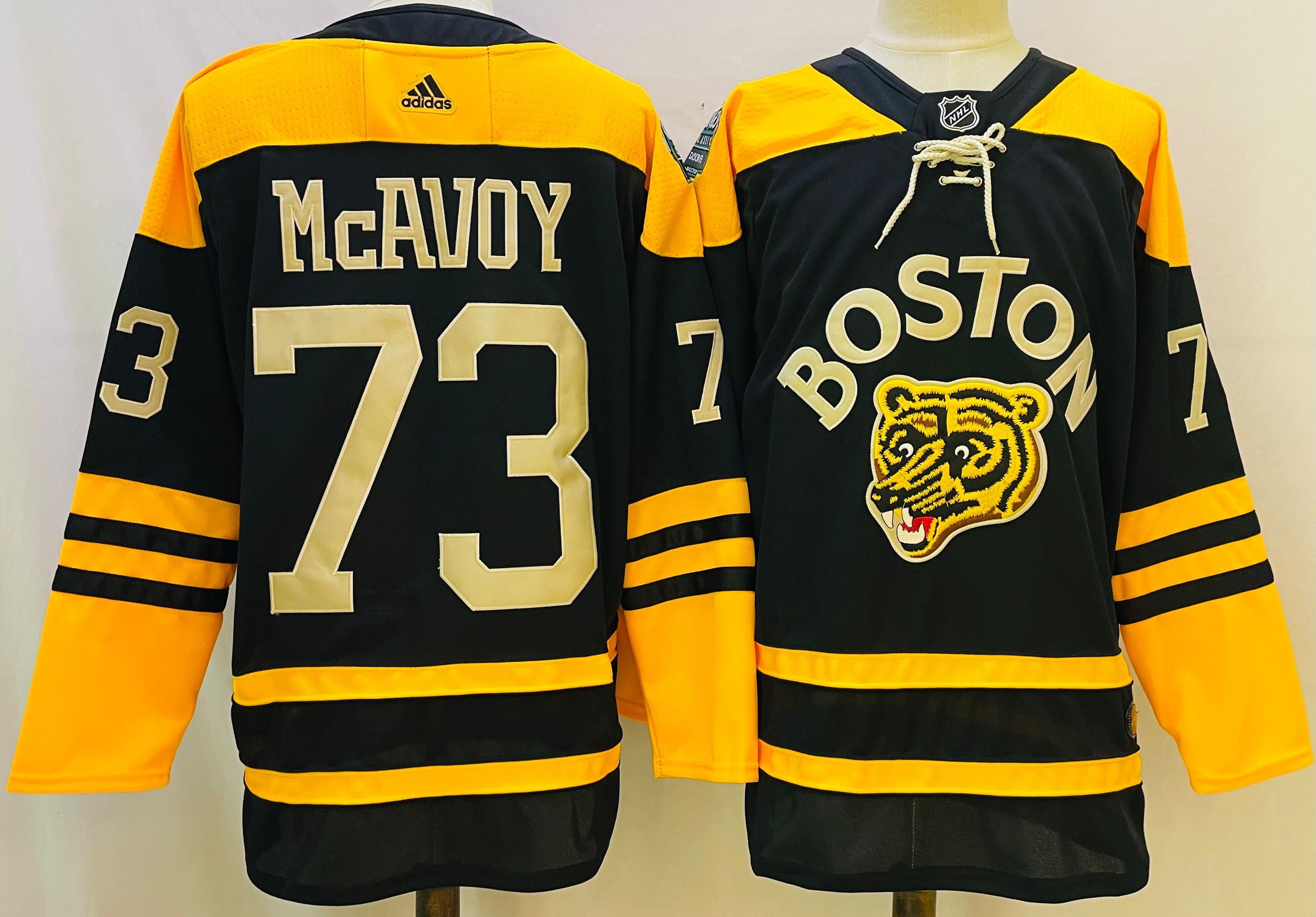 NHL Boston Bruins black Retro jersey