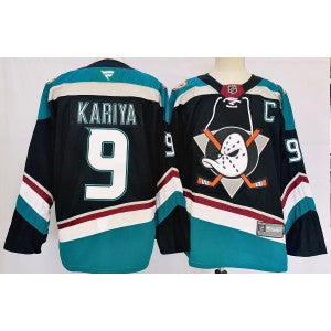 NHL Anaheim Ducks black jersey