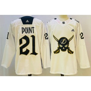 NHL Tampa Bay Lightning white Retro jersey