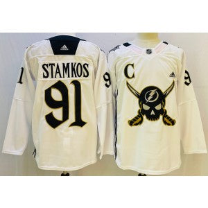 NHL Tampa Bay Lightning white Retro jersey