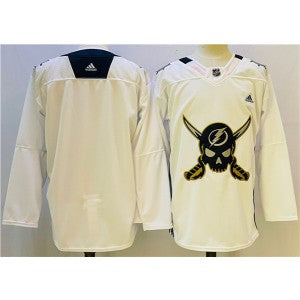NHL Blank Tampa Bay Lightning white Retro jersey