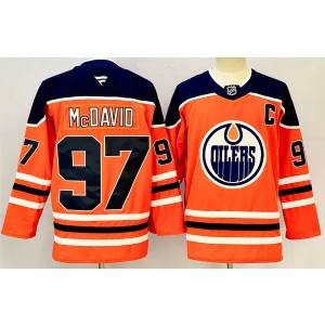NHL Edmonton Oilers orange jersey