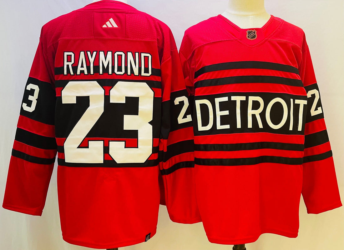 NHL Detroit Red Wings red Retro jersey