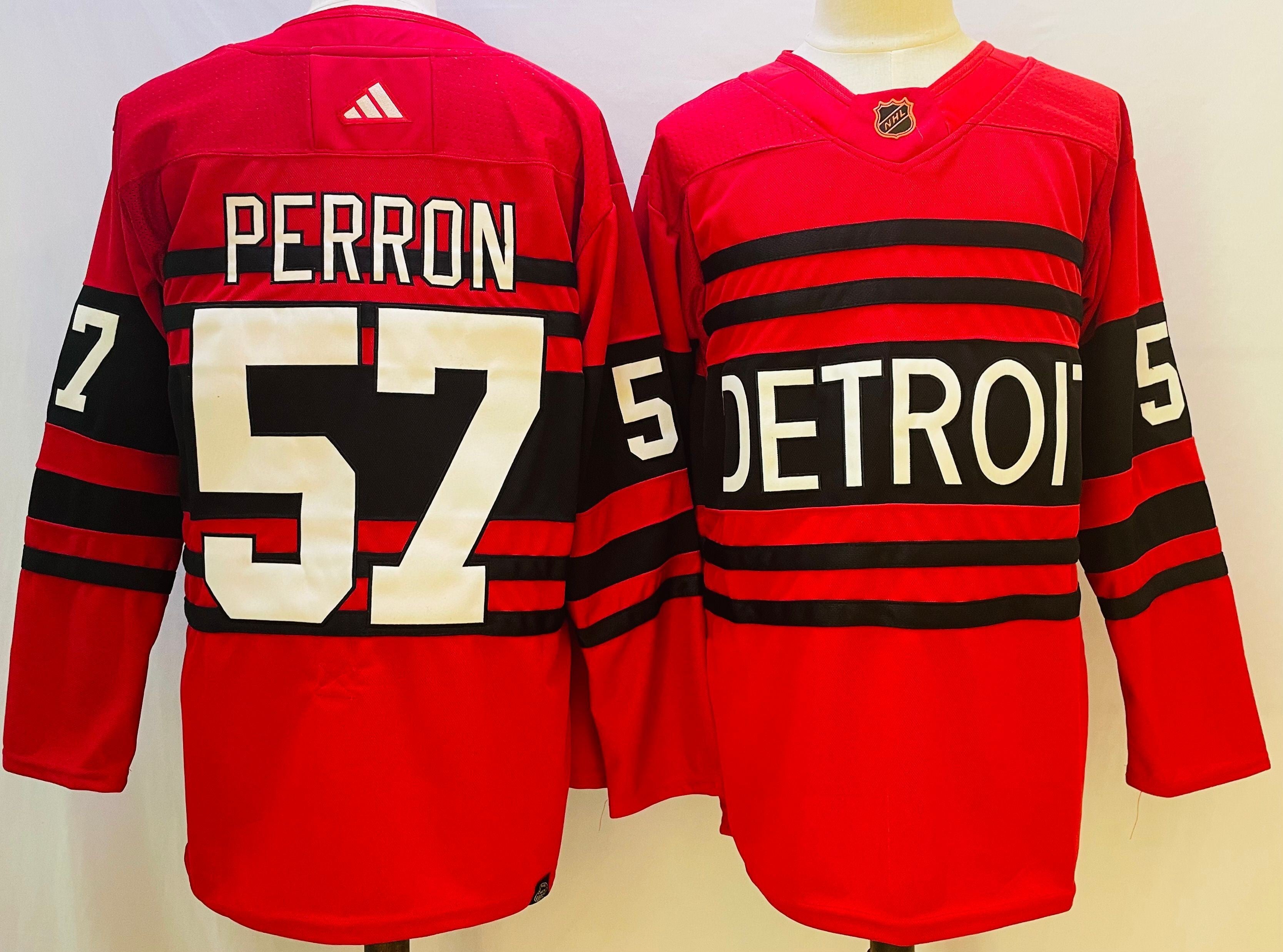 NHL Detroit Red Wings red Retro jersey
