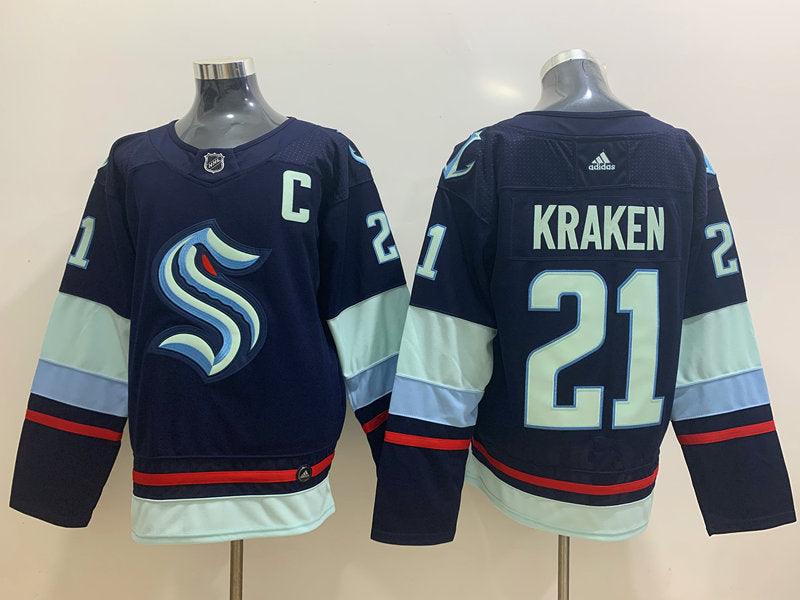 NHL Seattle Kraken navy jersey