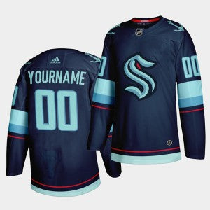 NHL Primary Logo Seattle Kraken navy jersey