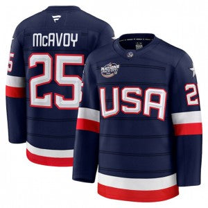 NHL USA NHL USA 25 Charlie McAvoy navy jersey