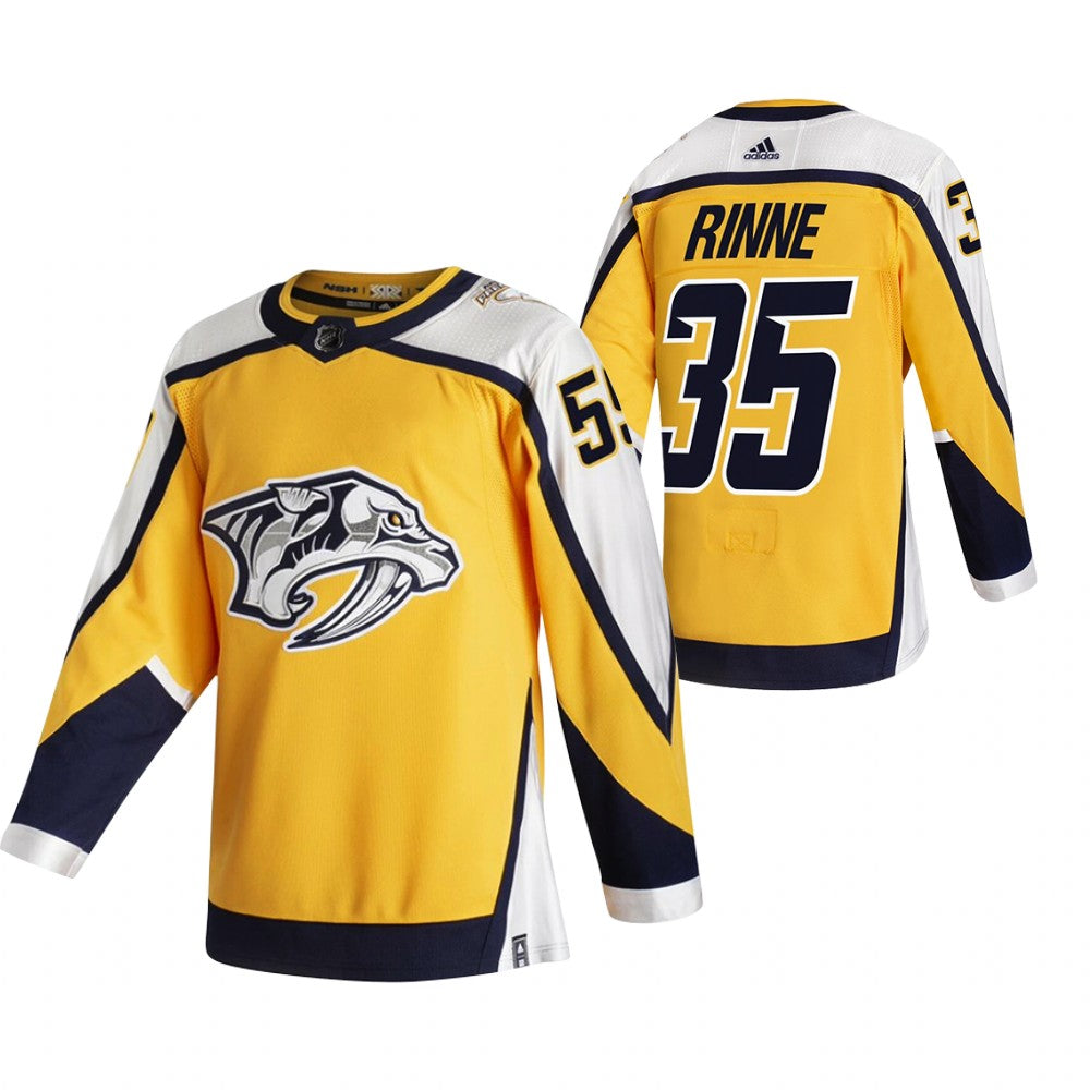 Pekka Rinne Nashville Predators yellow Reverse Retro jersey