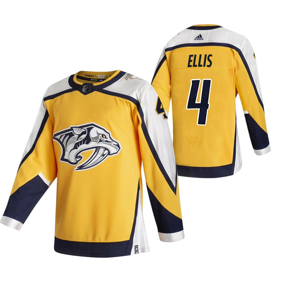 Ryan Ellis Nashville Predators yellow Reverse Retro jersey