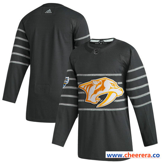 Custom Nashville Predators gray All-Star jersey