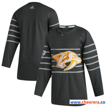 Custom Nashville Predators gray All-Star jersey