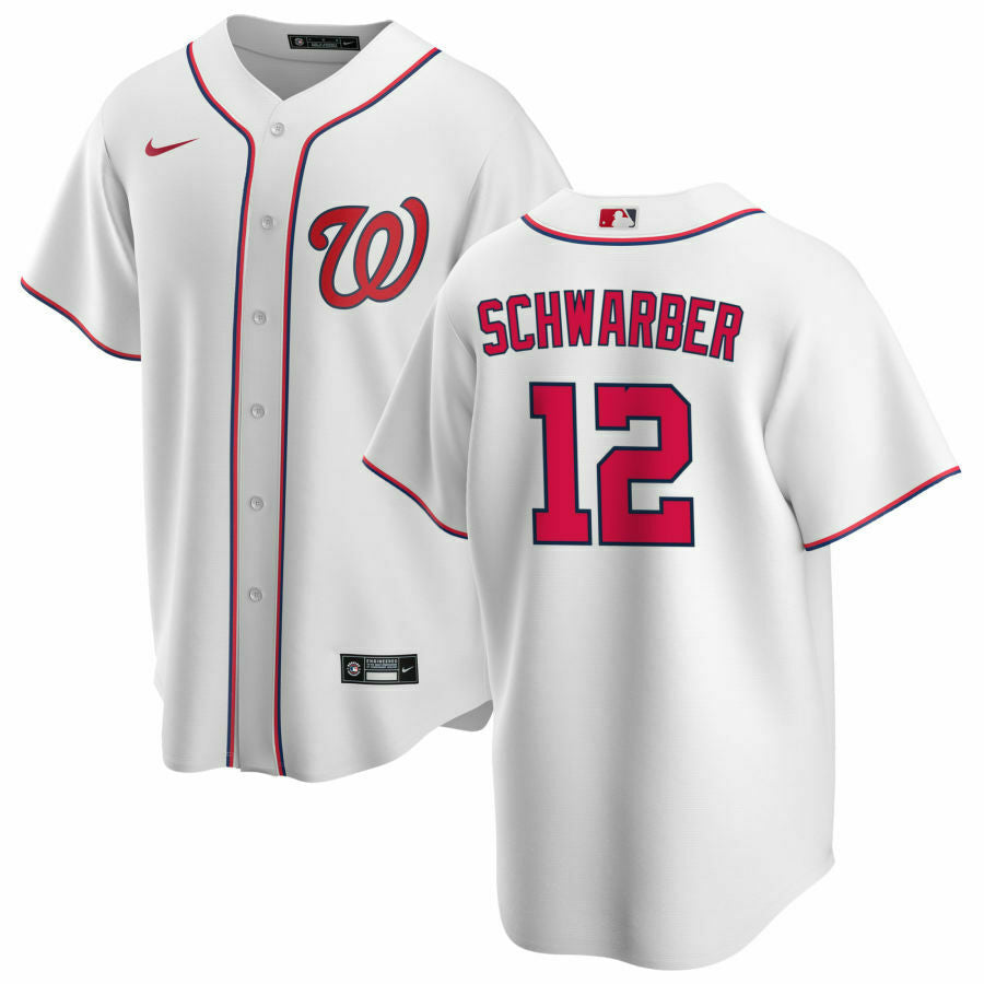 Kyle Schwarber Washington Nationals white jersey