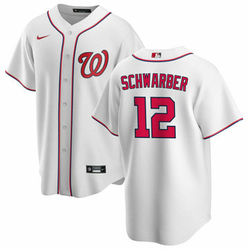 Kyle Schwarber Washington Nationals white jersey