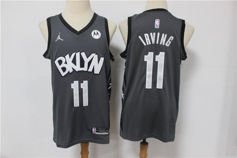 Kyrie Irving Brooklyn Nets gray jersey