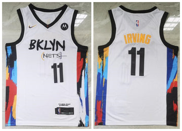 Kyrie Irving Brooklyn Nets white jersey