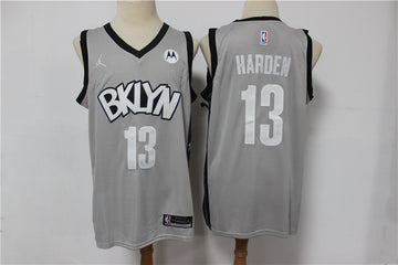 James Harden Brooklyn Nets gray jersey