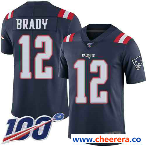 Tom Brady New England Patriots navy Limited jersey