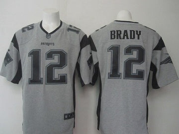 Tom Brady Nike New England Patriots gray Limited jersey