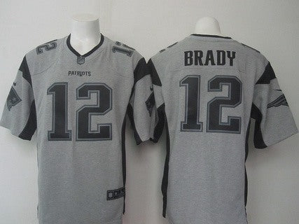 Tom Brady Nike New England Patriots gray Limited jersey