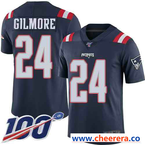 Stephon Gilmore New England Patriots navy Limited jersey