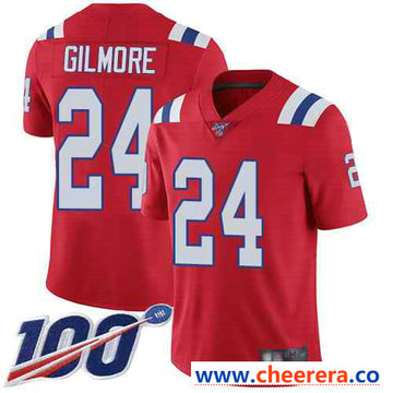 Stephon Gilmore New England Patriots red Vapor jersey