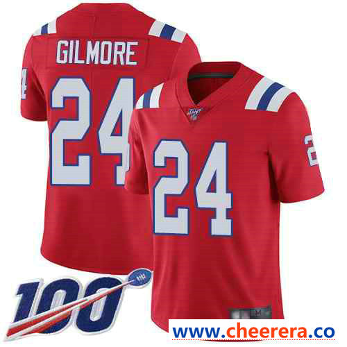 Stephon Gilmore New England Patriots red Vapor jersey