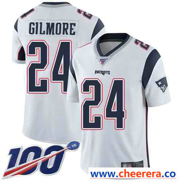 Stephon Gilmore New England Patriots white Vapor jersey