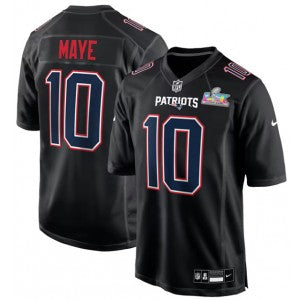 Drake Maye New England Patriots black Vapor jersey