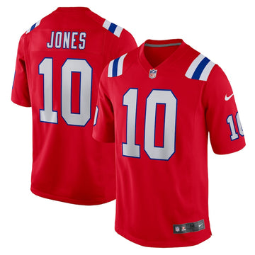 Mac Jones Nike New England Patriots red Vapor jersey