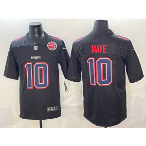 Maye New England Patriots black Vapor jersey
