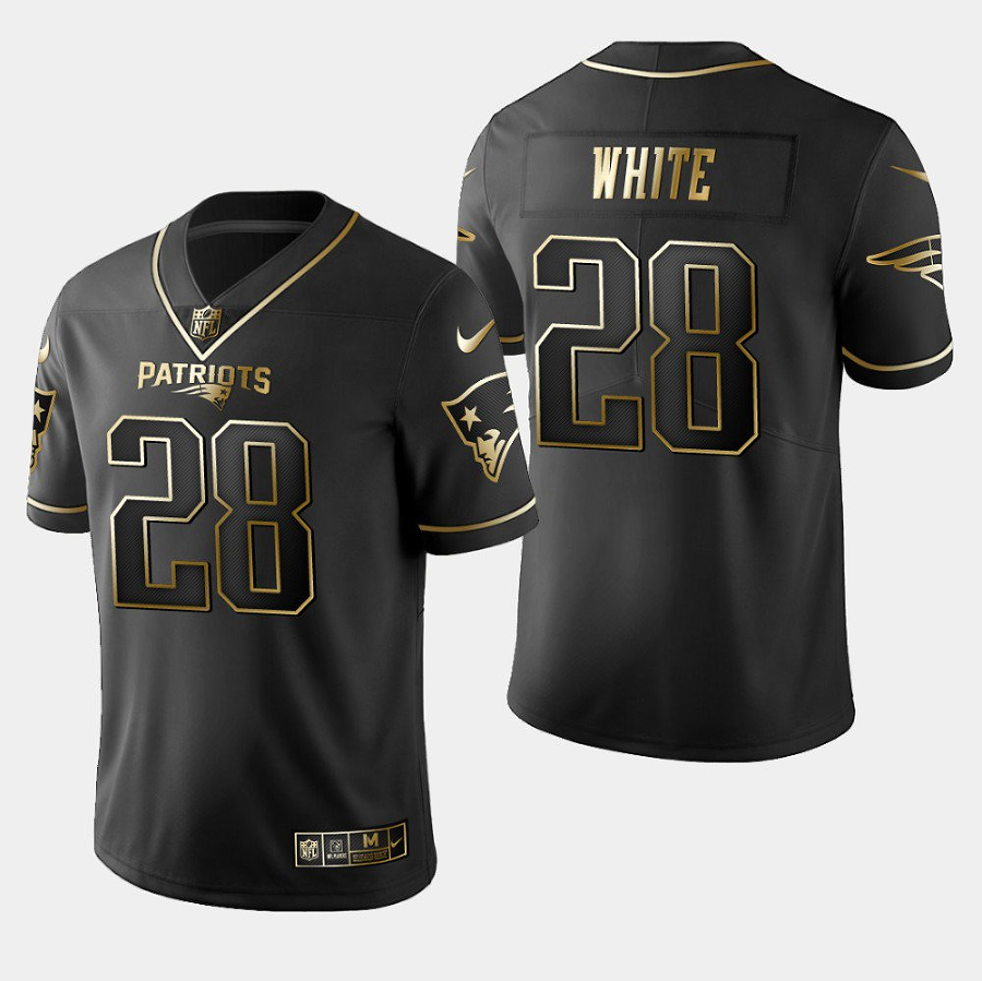 James White New England Patriots black Vapor jersey