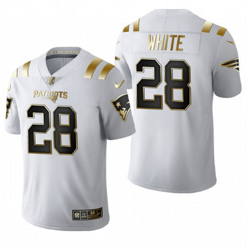 James White New England Patriots gold Vapor jersey