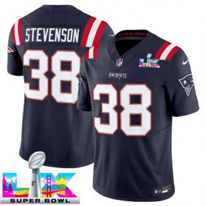 Rhamondre Stevenson New England Patriots navy Vapor jersey