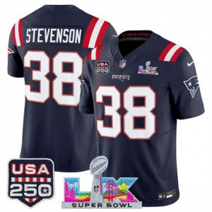 Rhamondre Stevenson New England Patriots navy Vapor jersey