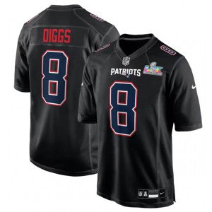 Stefon Diggs New England Patriots black Vapor jersey
