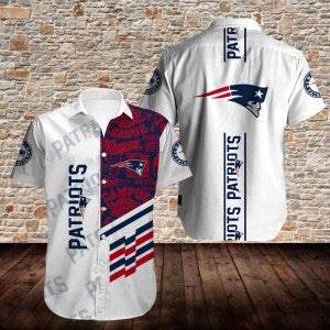 Summer Short Sleeve Shirt New England Patriots jersey