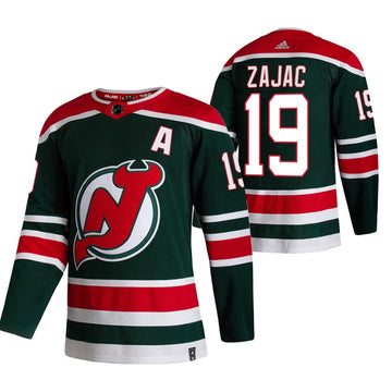 New Travis Zajac New Jersey Devils green Reverse Retro jersey