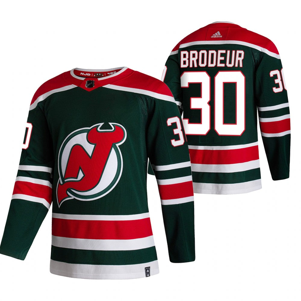 New Martin Brodeur New Jersey Devils green Reverse Retro jersey