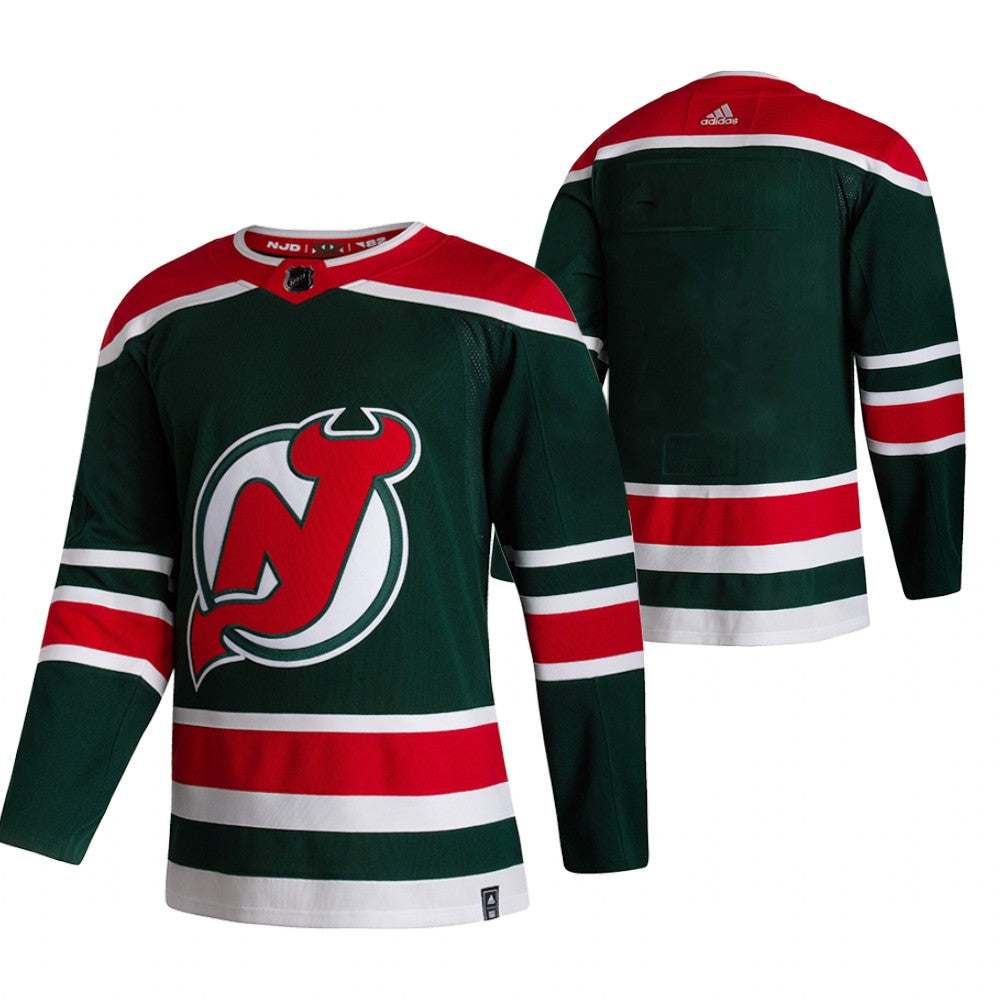 New Blank New Jersey Devils green Reverse Retro jersey